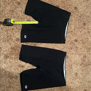 Champion black bike shorts medium